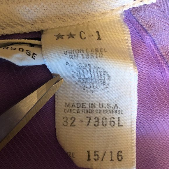 Vintage Nurse's Uniform Kenform by Kenrose Purple Medium 70's Scrubs - Picture 12 of 16